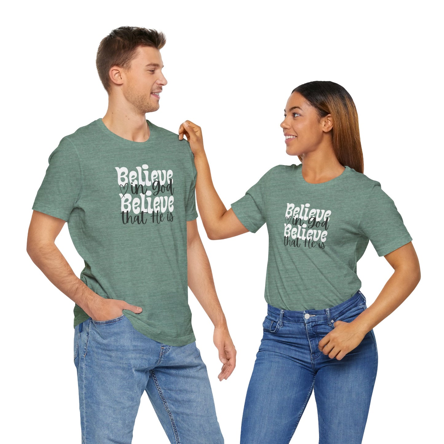Believe Unisex Jersey Short Sleeve Tee - Inspirational Quote Tee for Everyday Wear