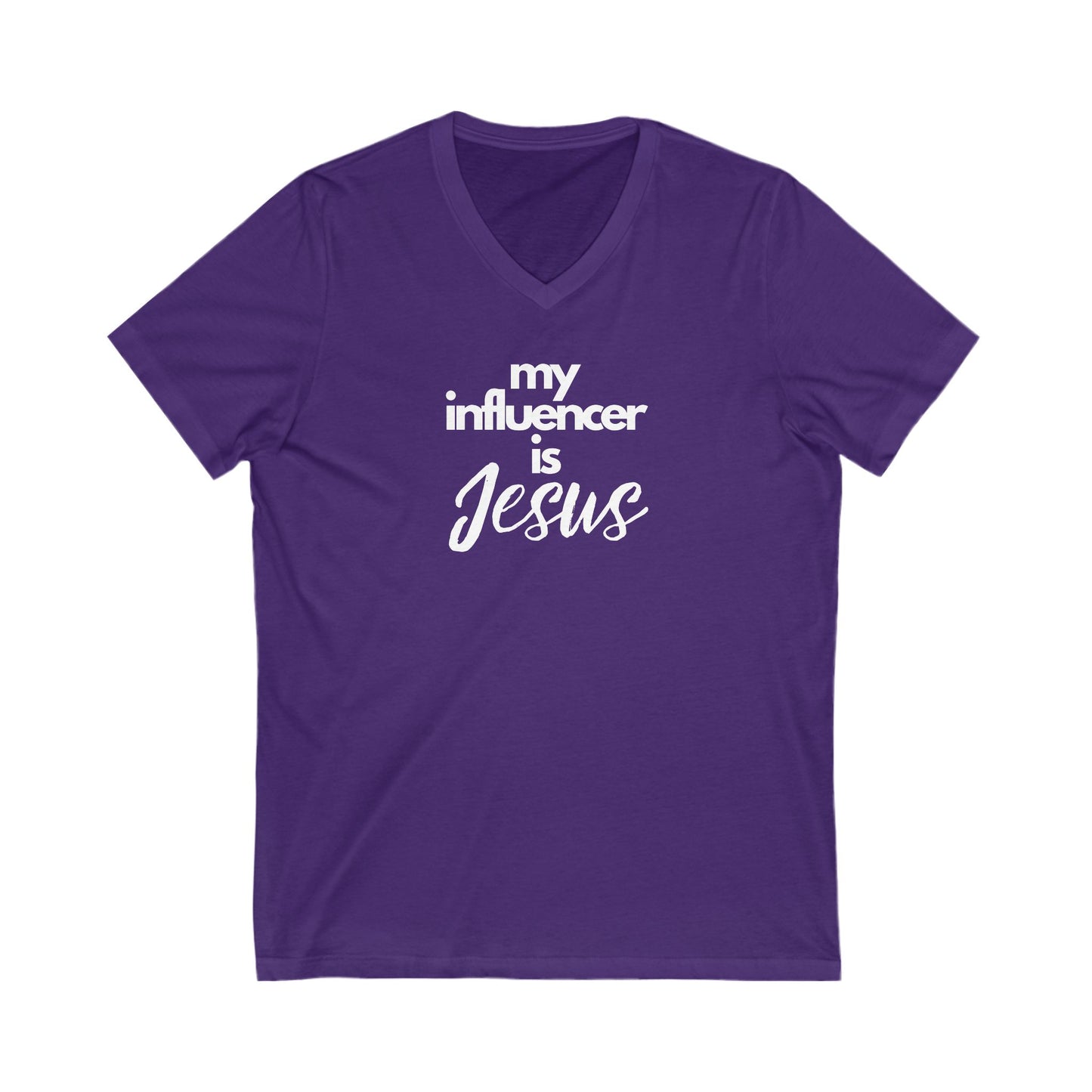 V-Neck Tee - My Influencer is Jesus
