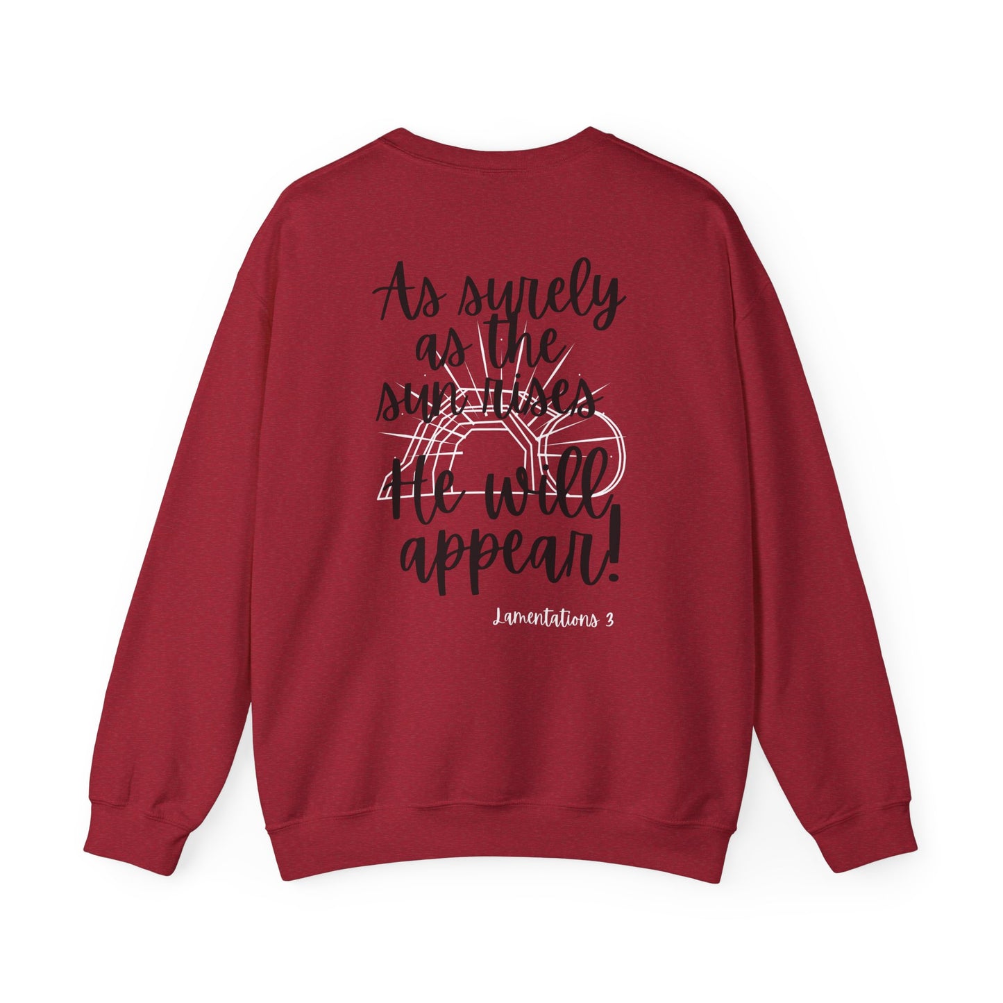 Religious Sweatshirt - Jesus will appear design