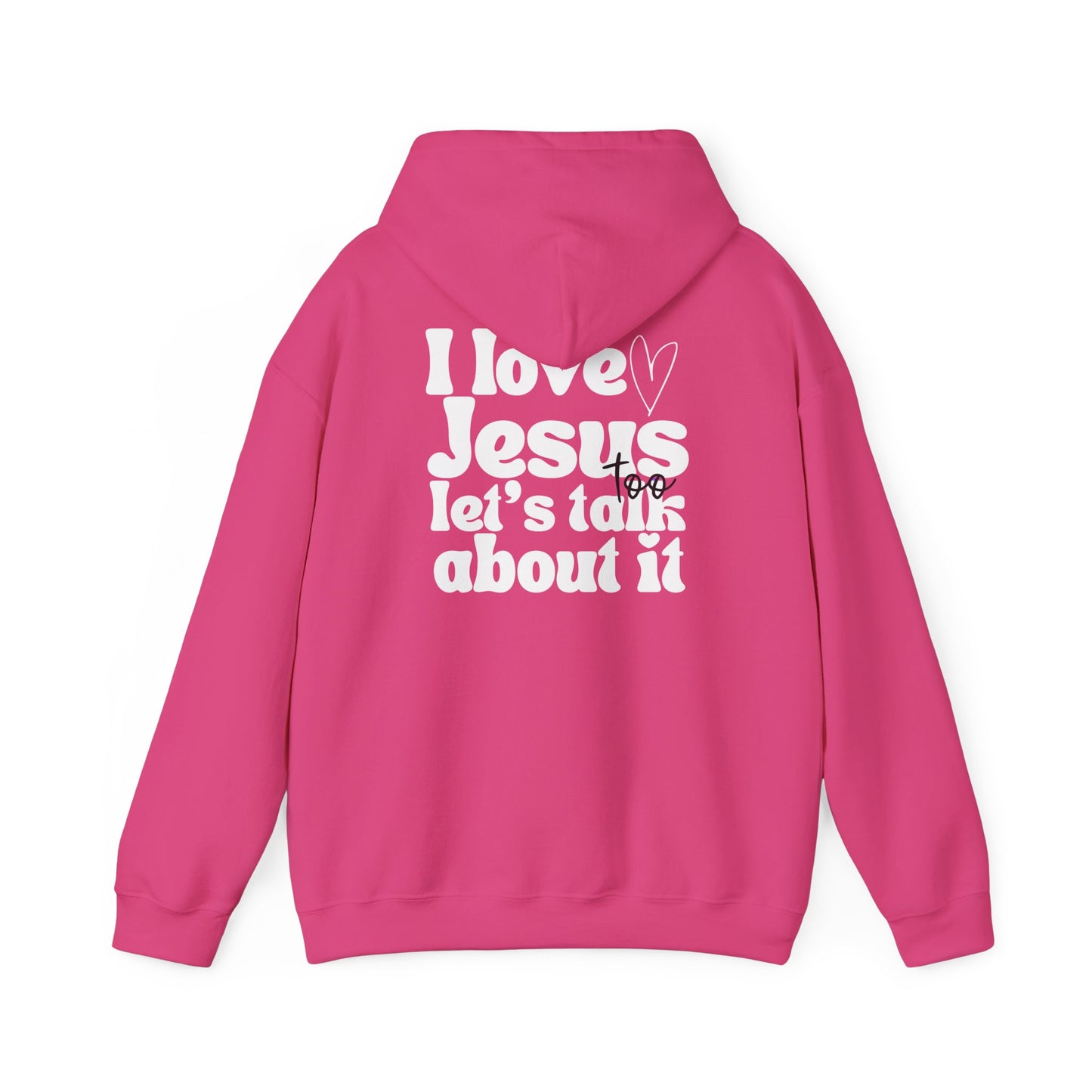 Christian Hoodie - I Love Jesus Design