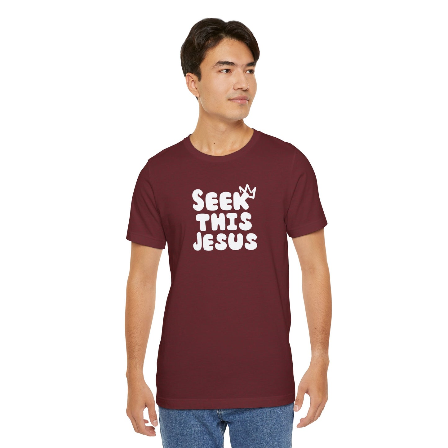 Religious T-Shirt for Christians - Unisex Tee - Seek this Jesus Design