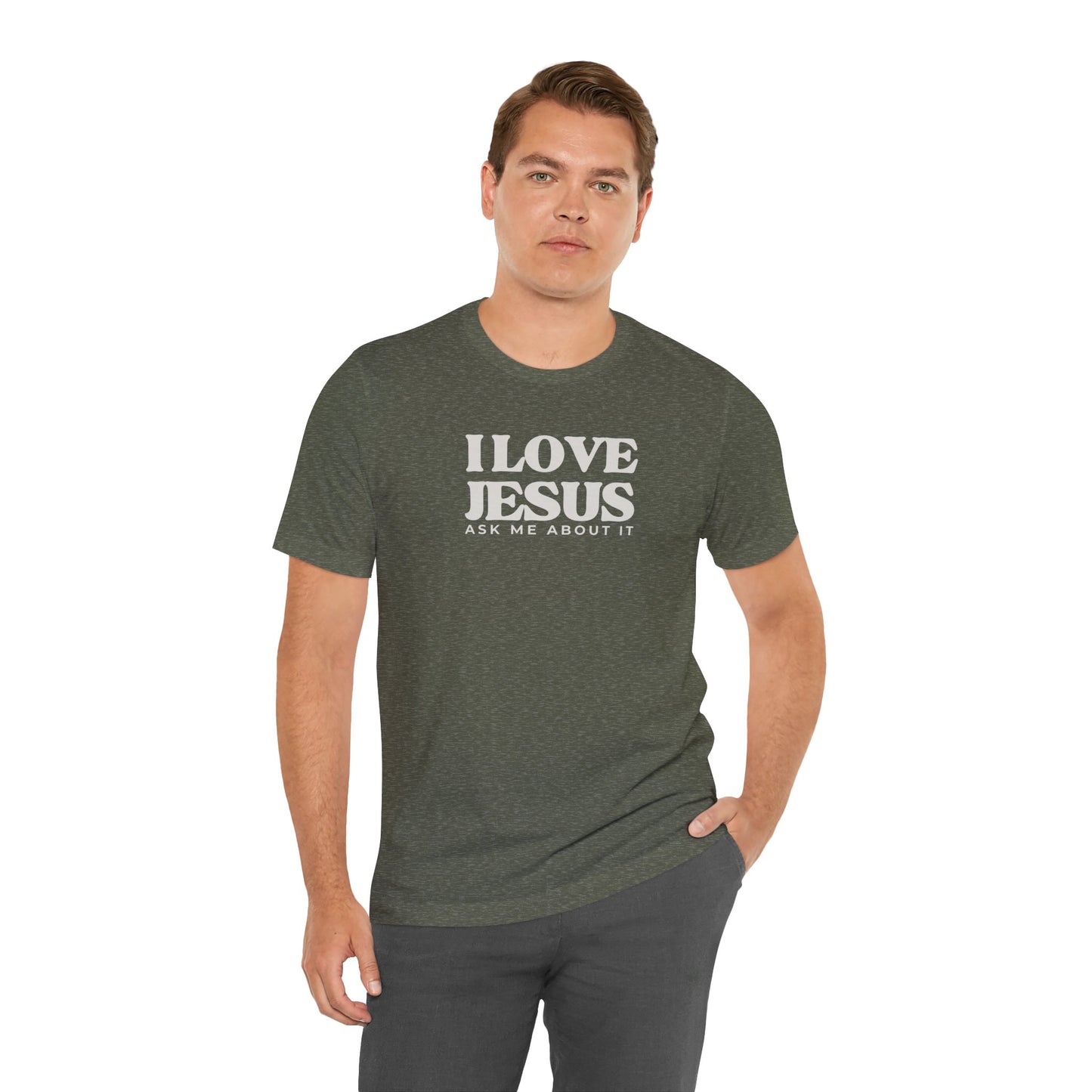 Christian Tee I LOVE JESUS Unisex Short Sleeve