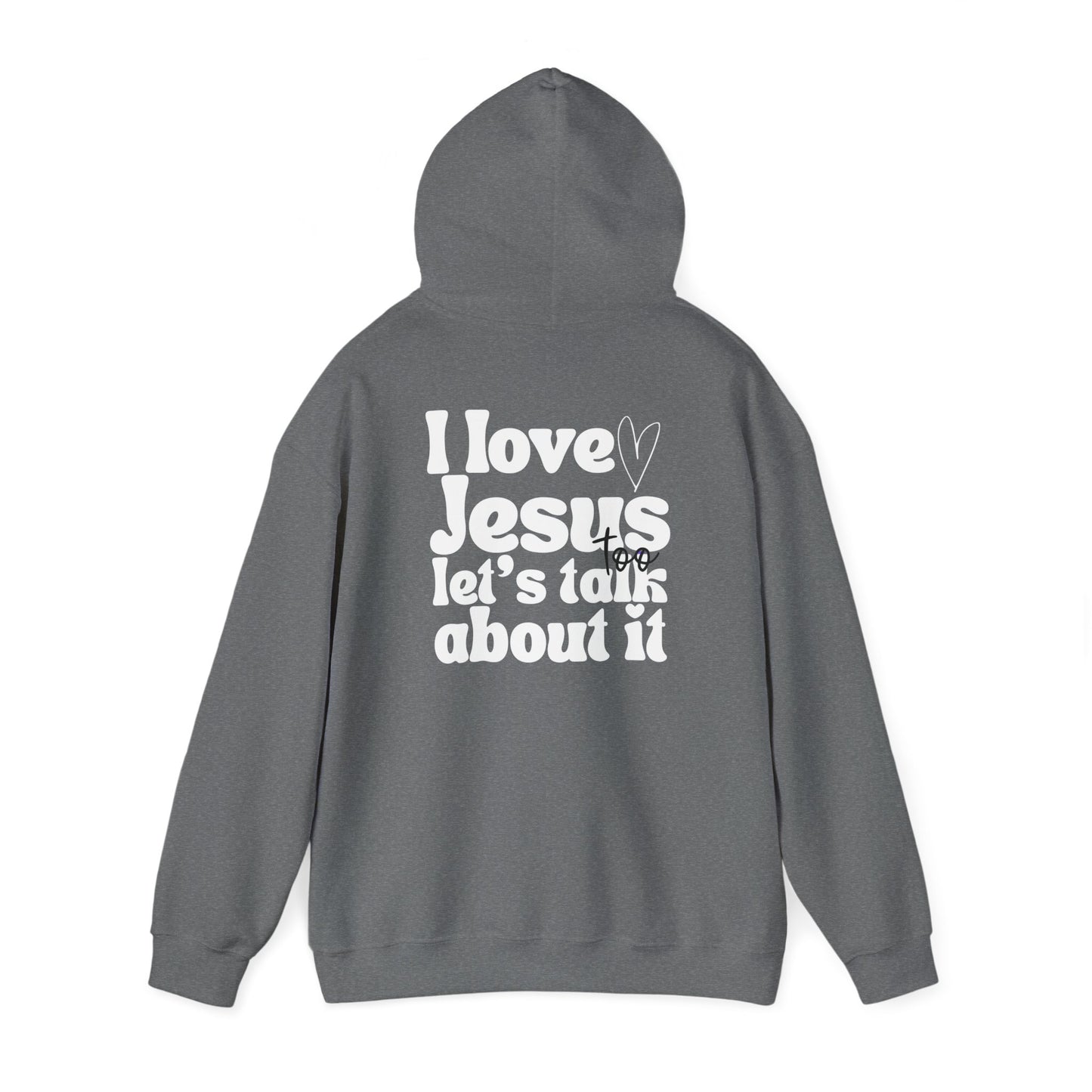 Christian Hoodie - I Love Jesus Design