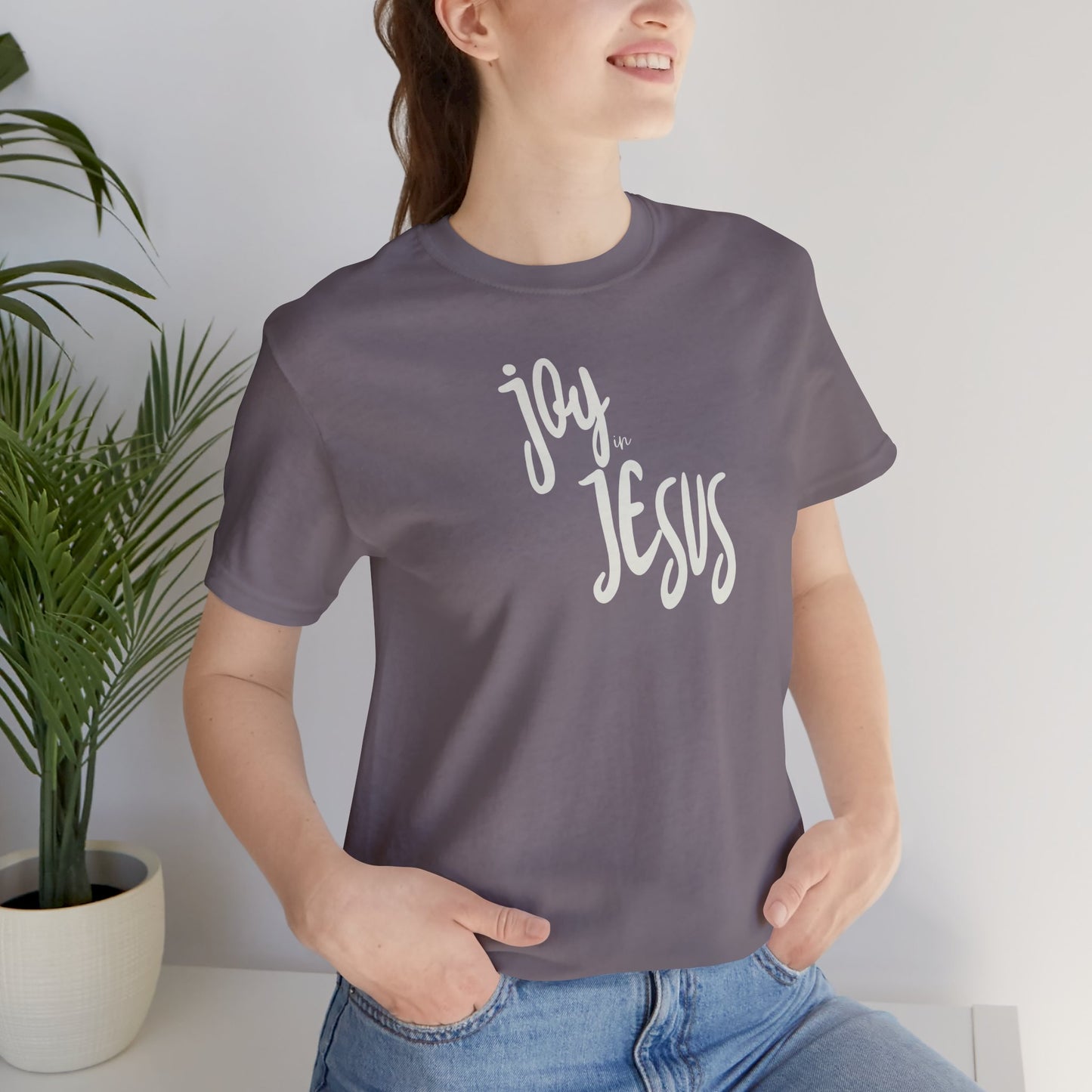 Christian Unisex Tee - Joy in Jesus Design