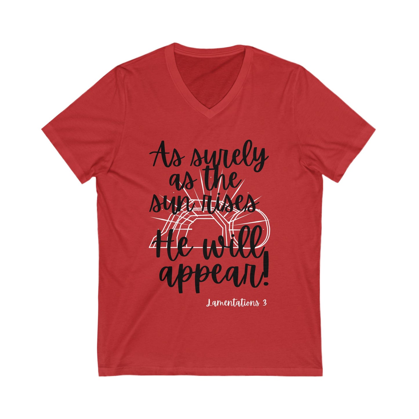 V-Neck Tee - Jesus will appear