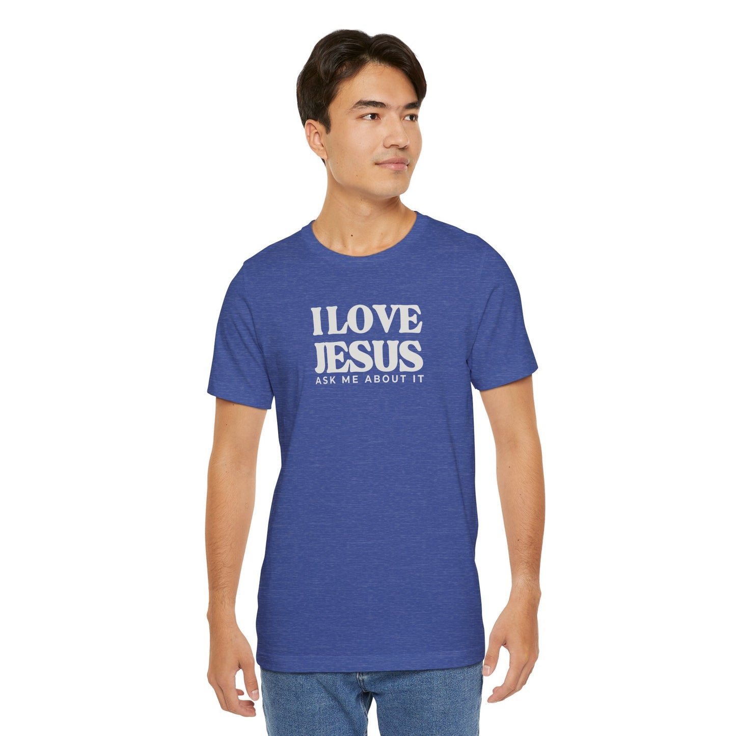 Christian Tee I LOVE JESUS Unisex Short Sleeve