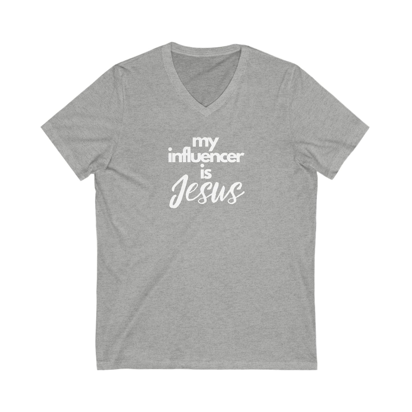 V-Neck Tee - My Influencer is Jesus