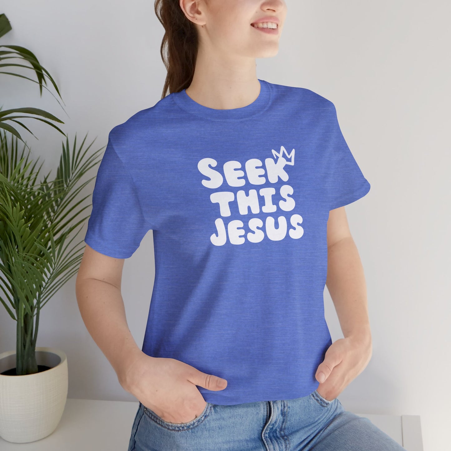 Religious T-Shirt for Christians - Unisex Tee - Seek this Jesus Design