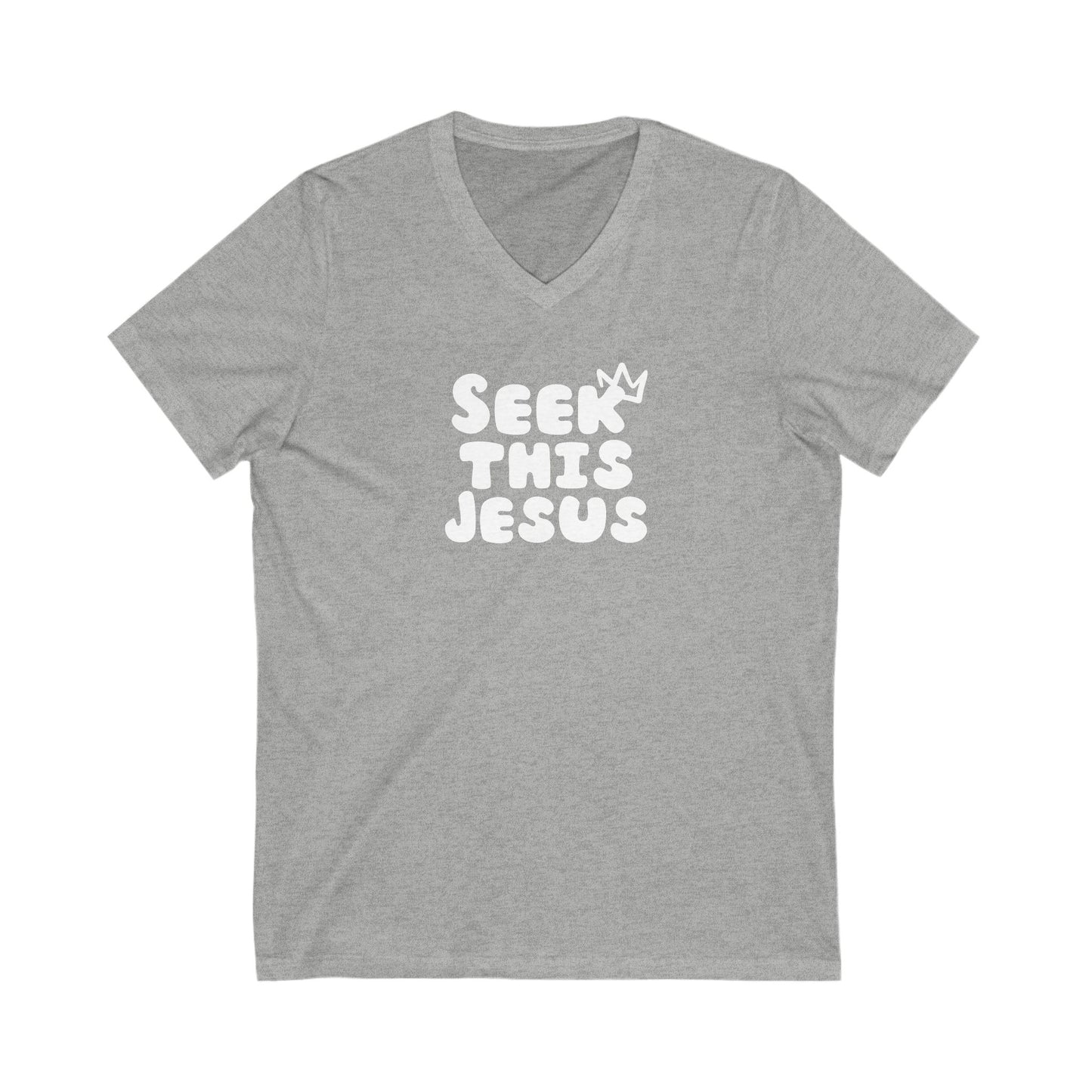 V-Neck Tee - Seek This Jesus Christian Religious Shirt