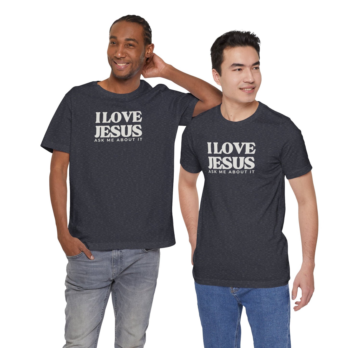 Christian Tee I LOVE JESUS Unisex Short Sleeve