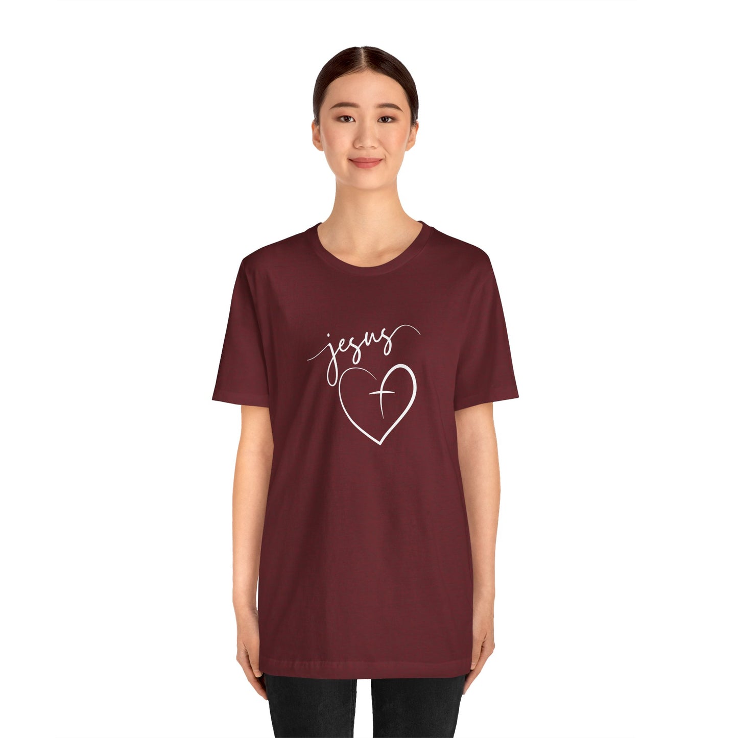 Christian Tee - Jesus with a Heart Unisex T-Shirt