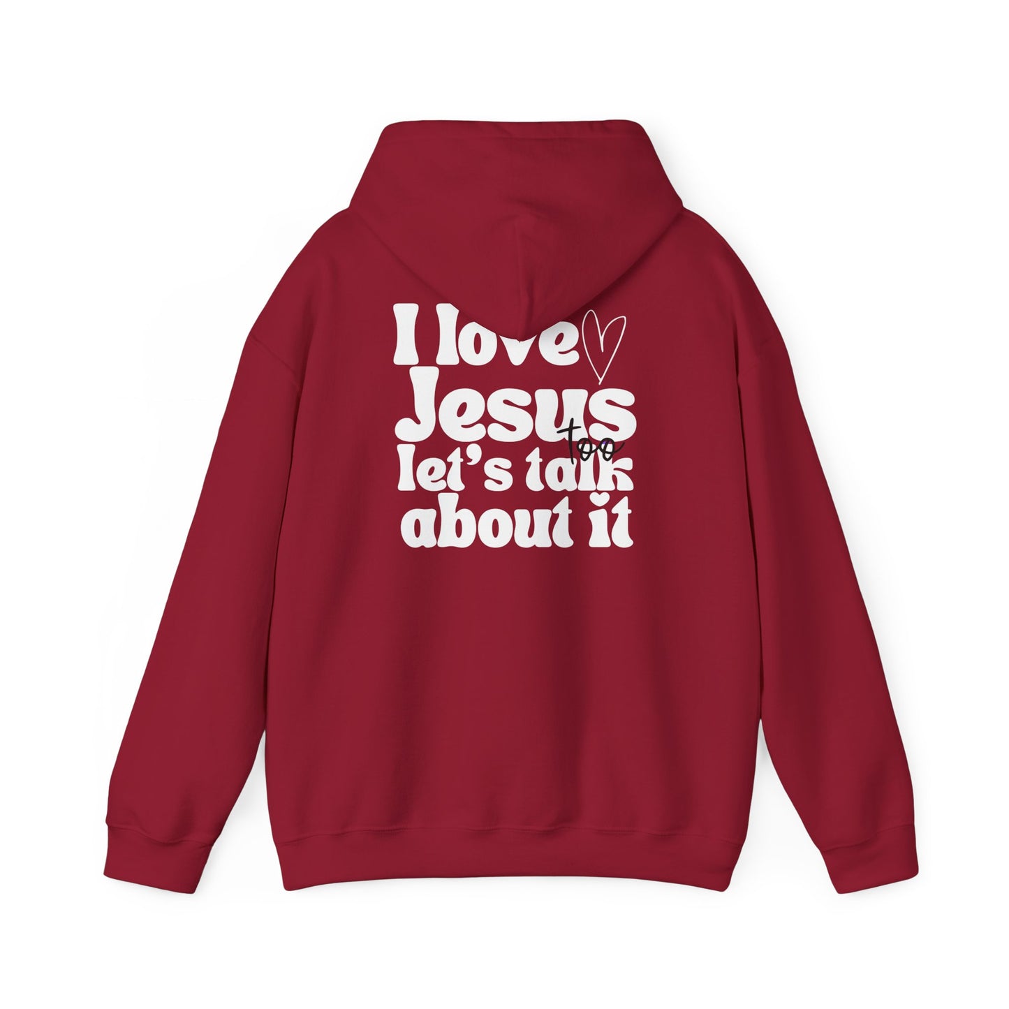 Christian Hoodie - I Love Jesus Design