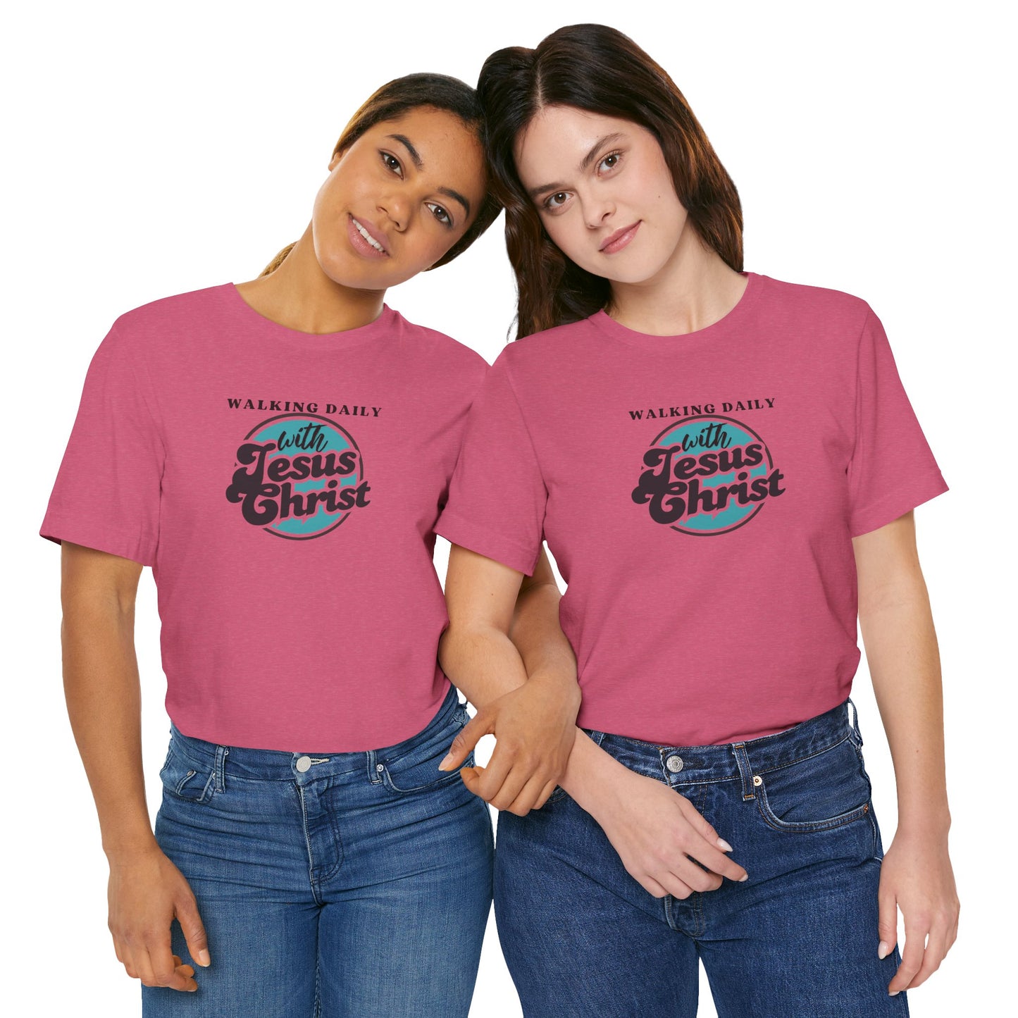 Christian T-Shirt - Walking Daily with Jesus Christ