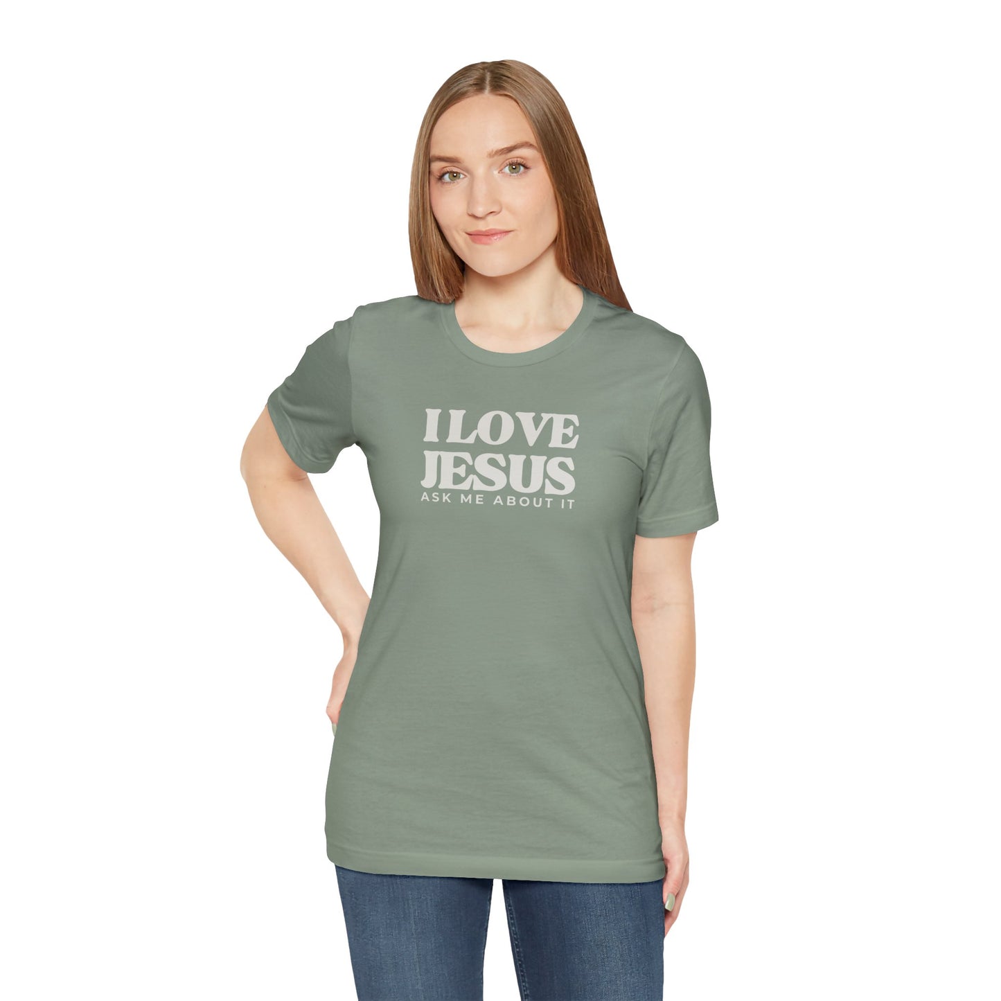 Christian Tee I LOVE JESUS Unisex Short Sleeve