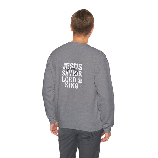 Christian Sweatshirt - Jesus is my Savior Lord and King