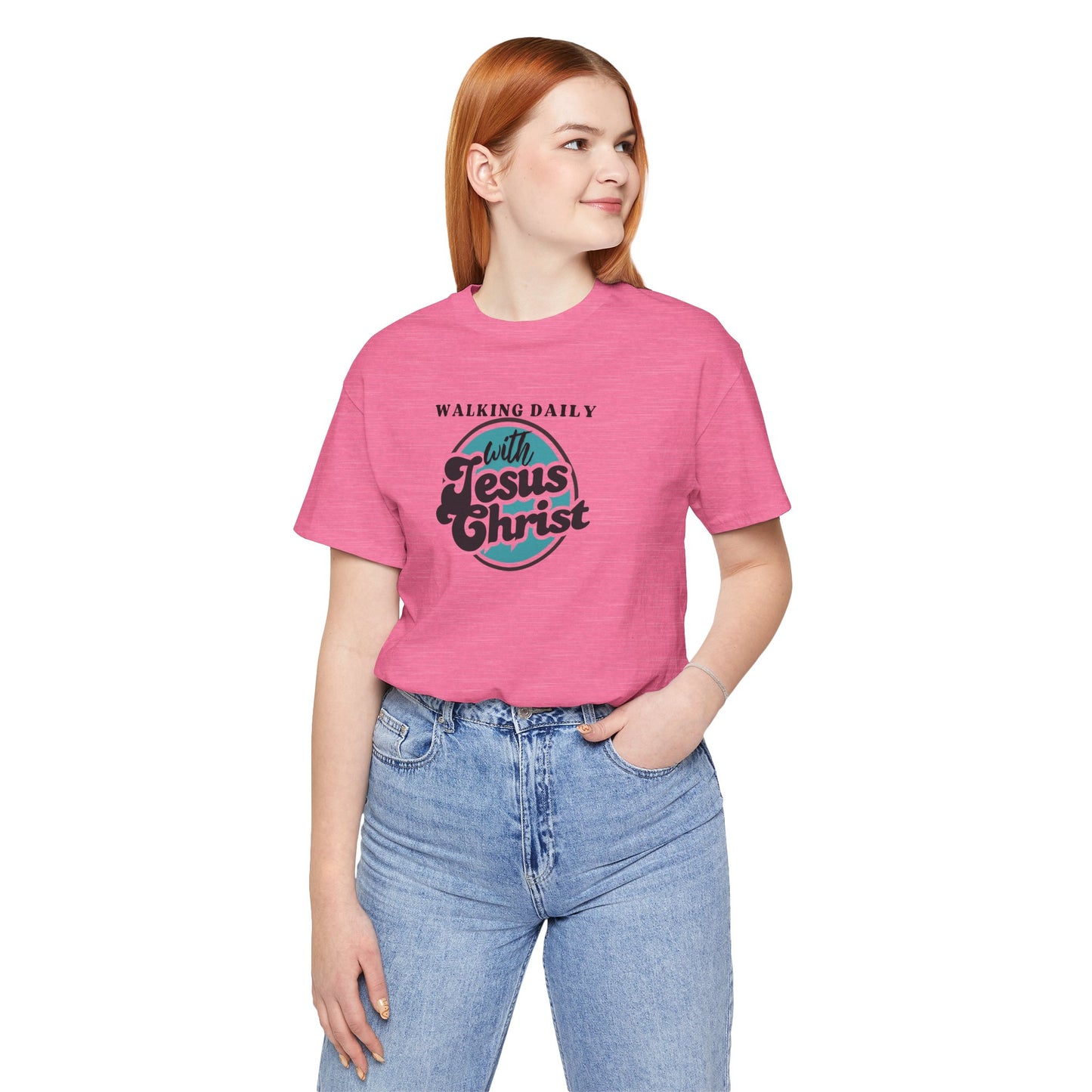 Christian T-Shirt - Walking Daily with Jesus Christ