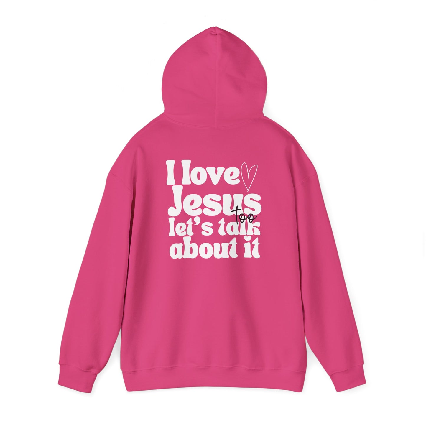 Christian Hoodie - I Love Jesus Design