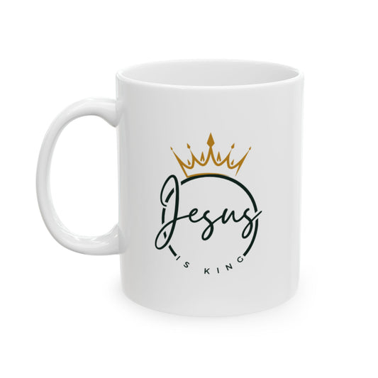 Mug - Jesus is King Ceramic Mug (11oz, 15oz)