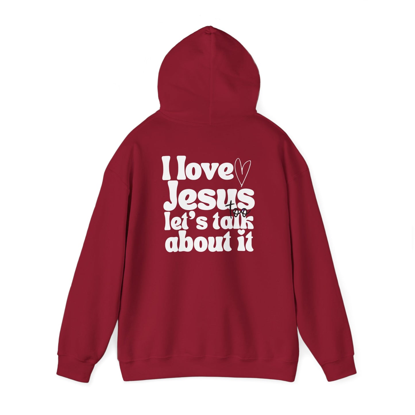 Christian Hoodie - I Love Jesus Design