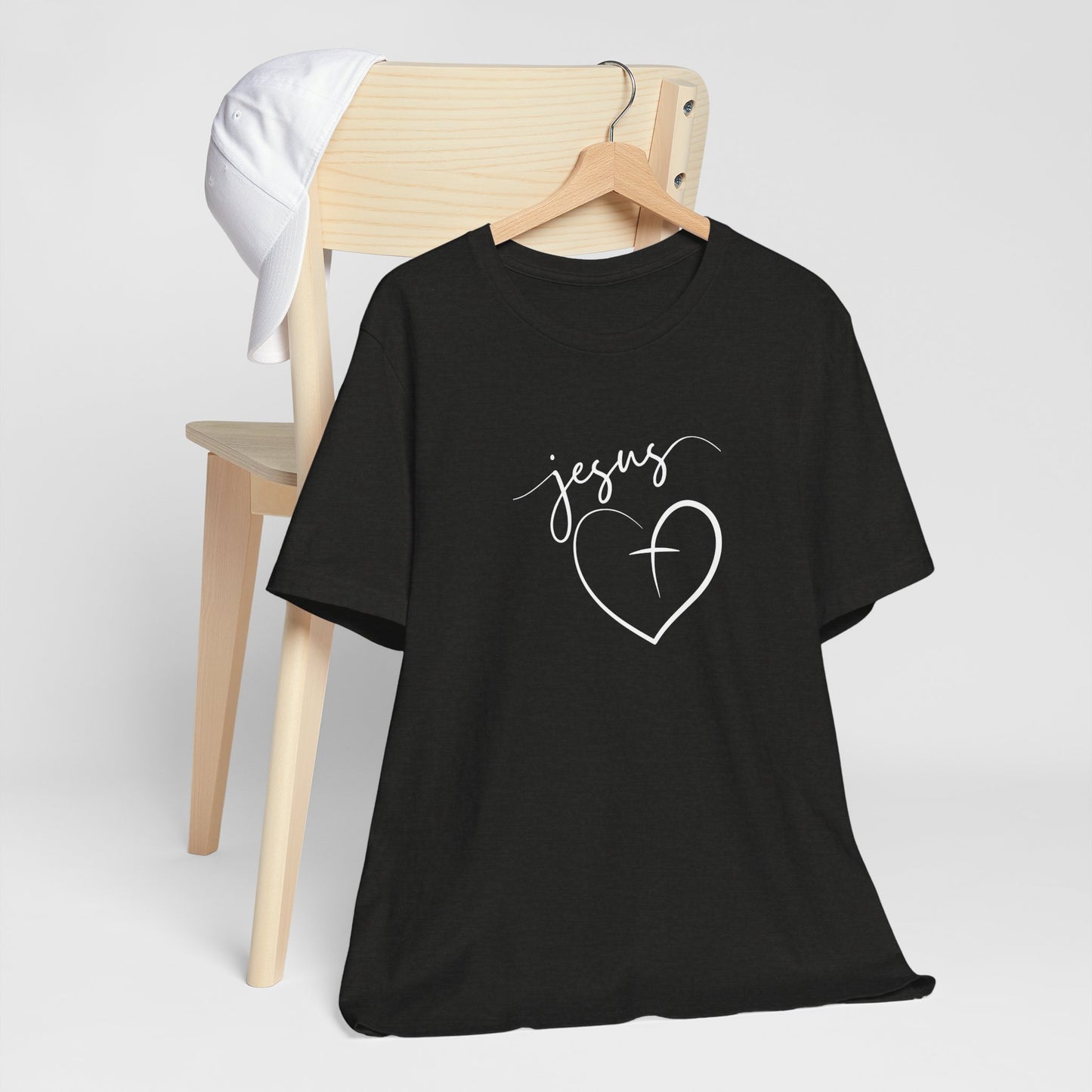 Christian Tee - Jesus with a Heart Unisex T-Shirt