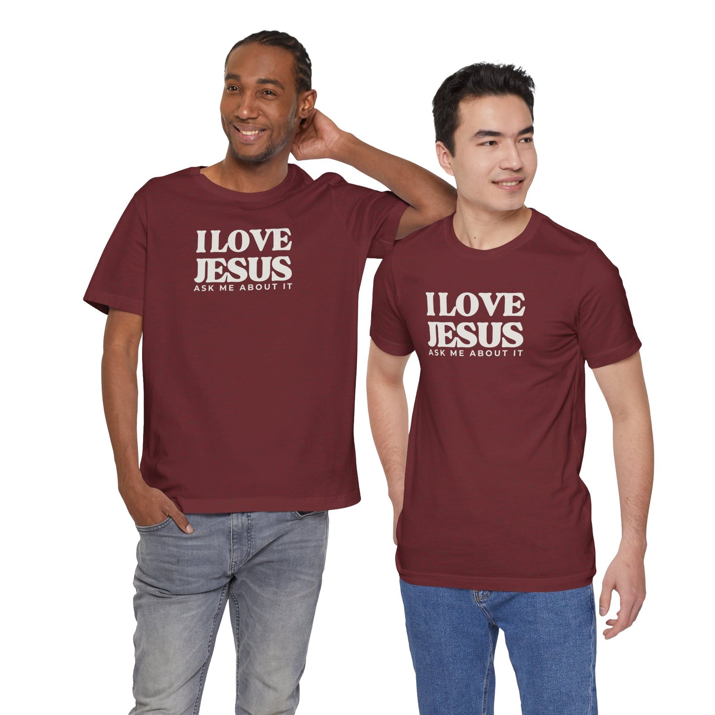 Christian Tee I LOVE JESUS Unisex Short Sleeve