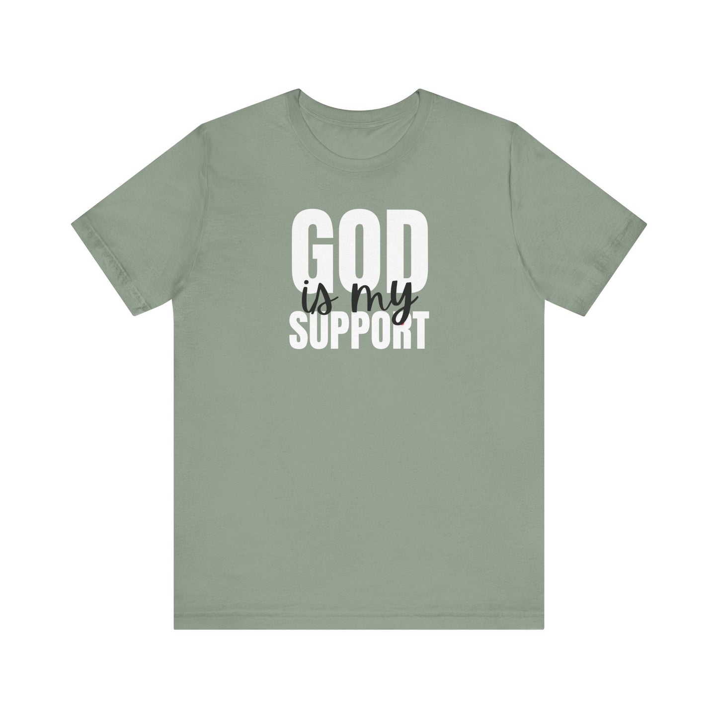 Christian T-Shirt God is my Support Unisex Tee