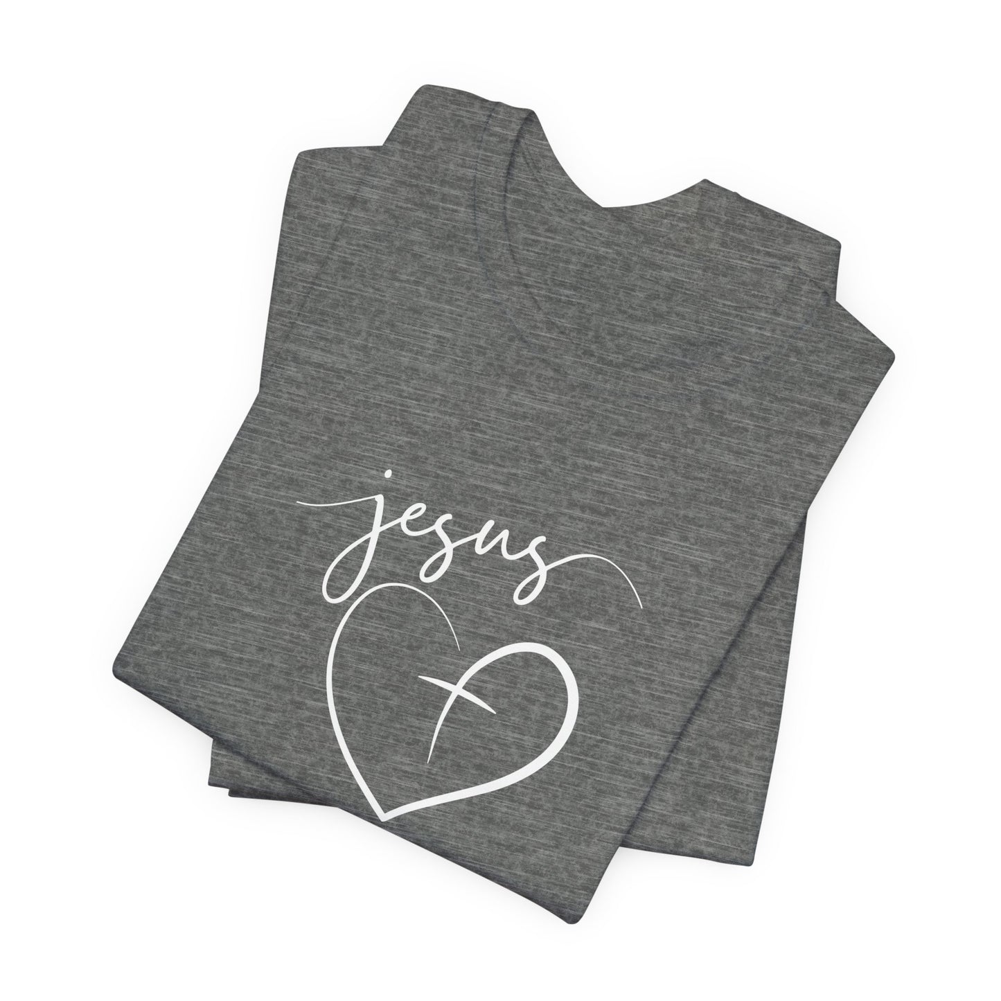 Christian Tee - Jesus with a Heart Unisex T-Shirt