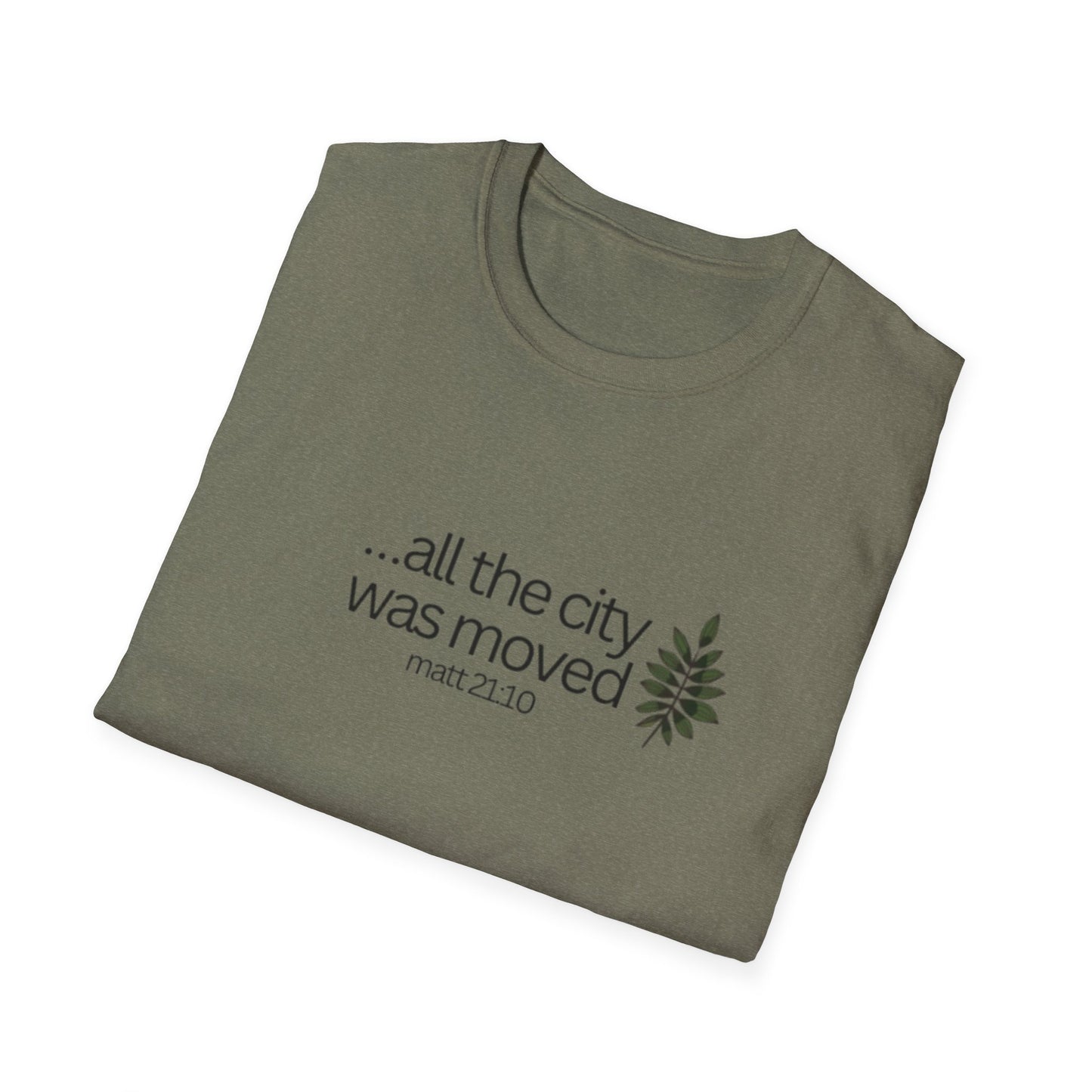 Christian Unisex T-Shirt - All the city of moved by Jesus