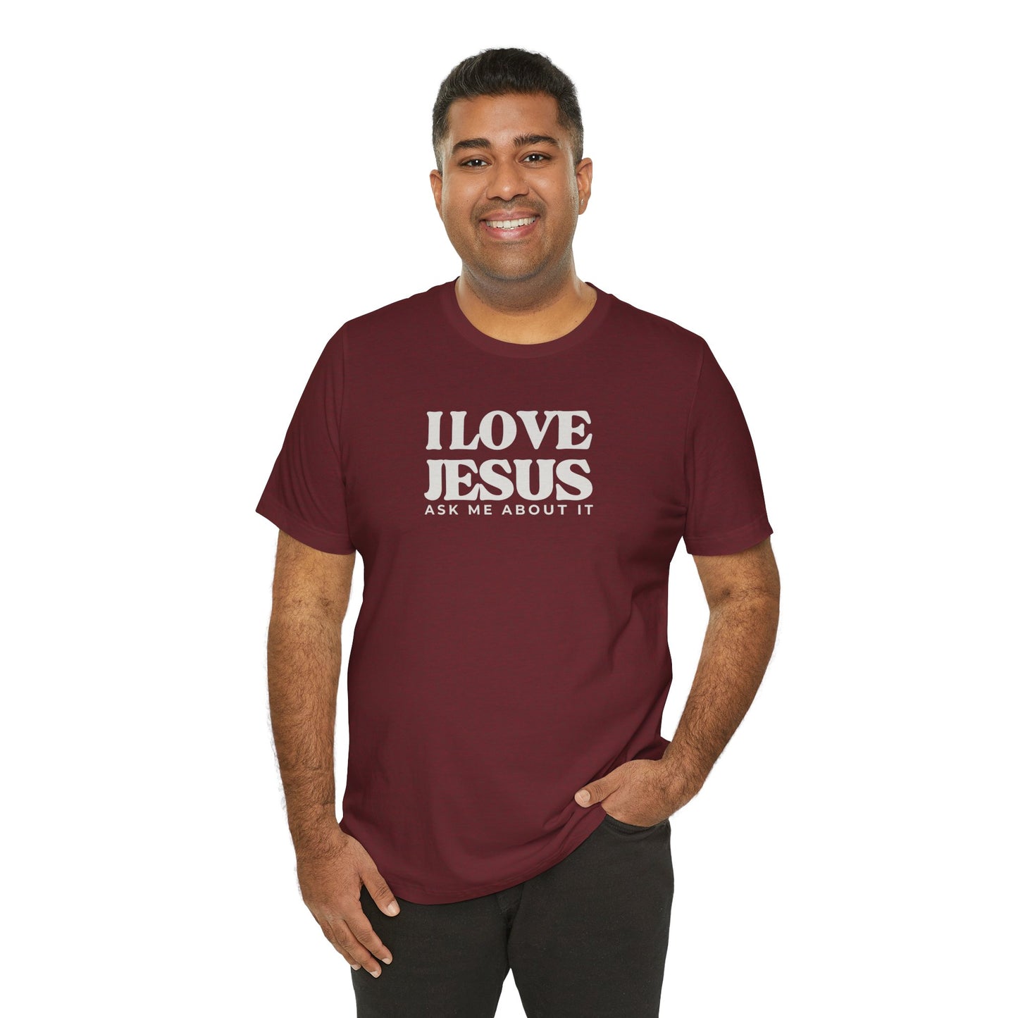 Christian Tee I LOVE JESUS Unisex Short Sleeve
