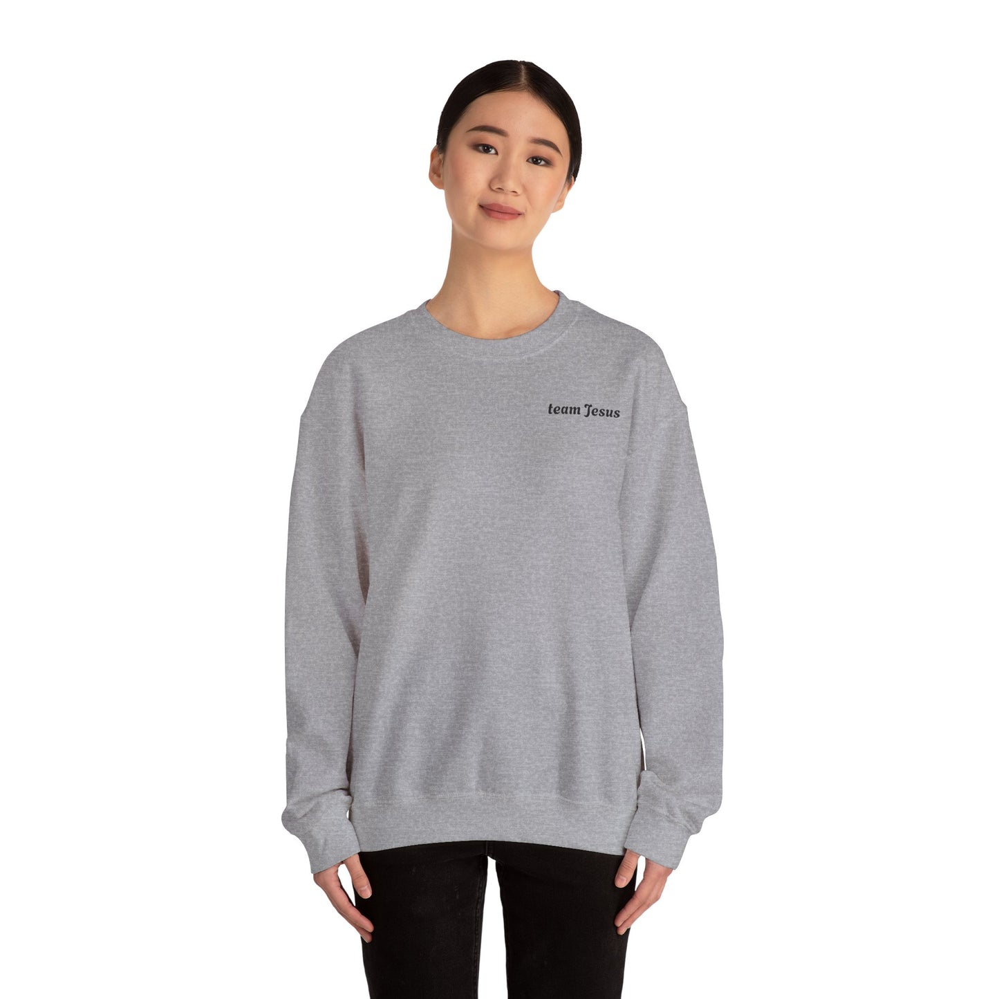 Christian Crewneck Sweatshirt - Walking with Jesus Christ Design