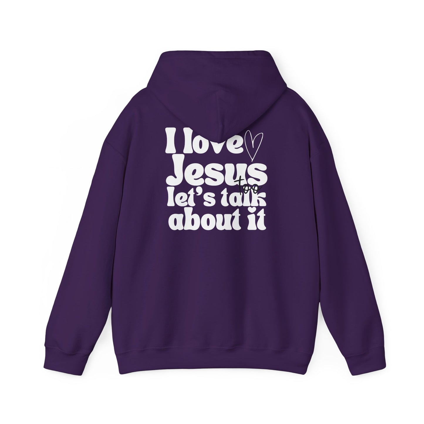 Christian Hoodie - I Love Jesus Design