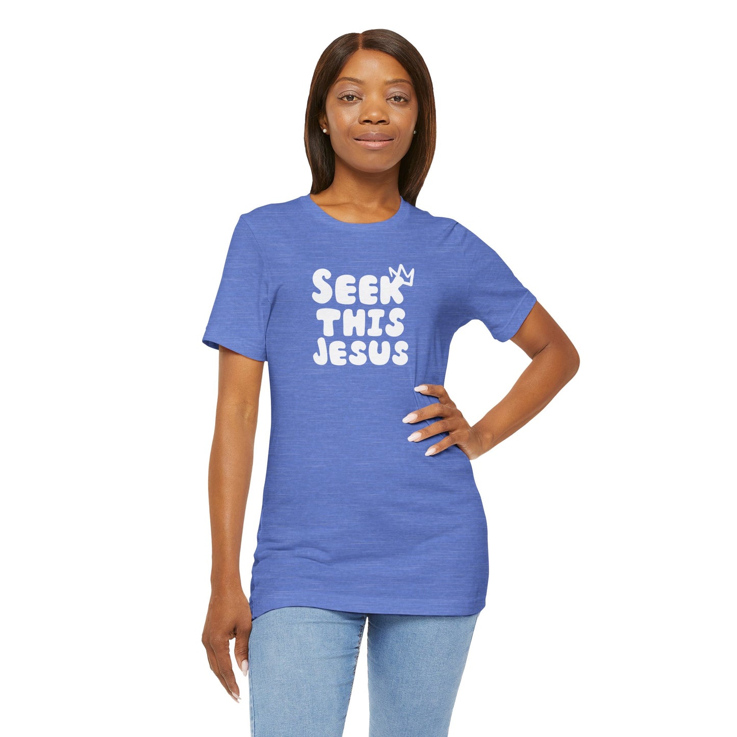 Religious T-Shirt for Christians - Unisex Tee - Seek this Jesus Design