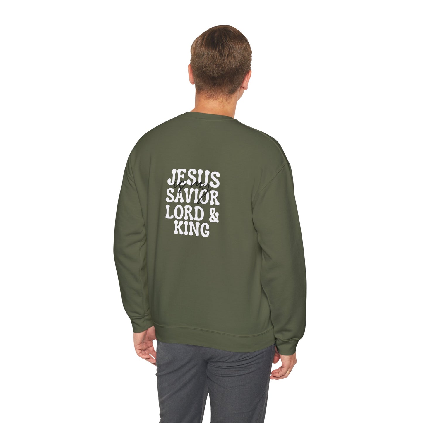 Christian Sweatshirt - Jesus is my Savior Lord and King