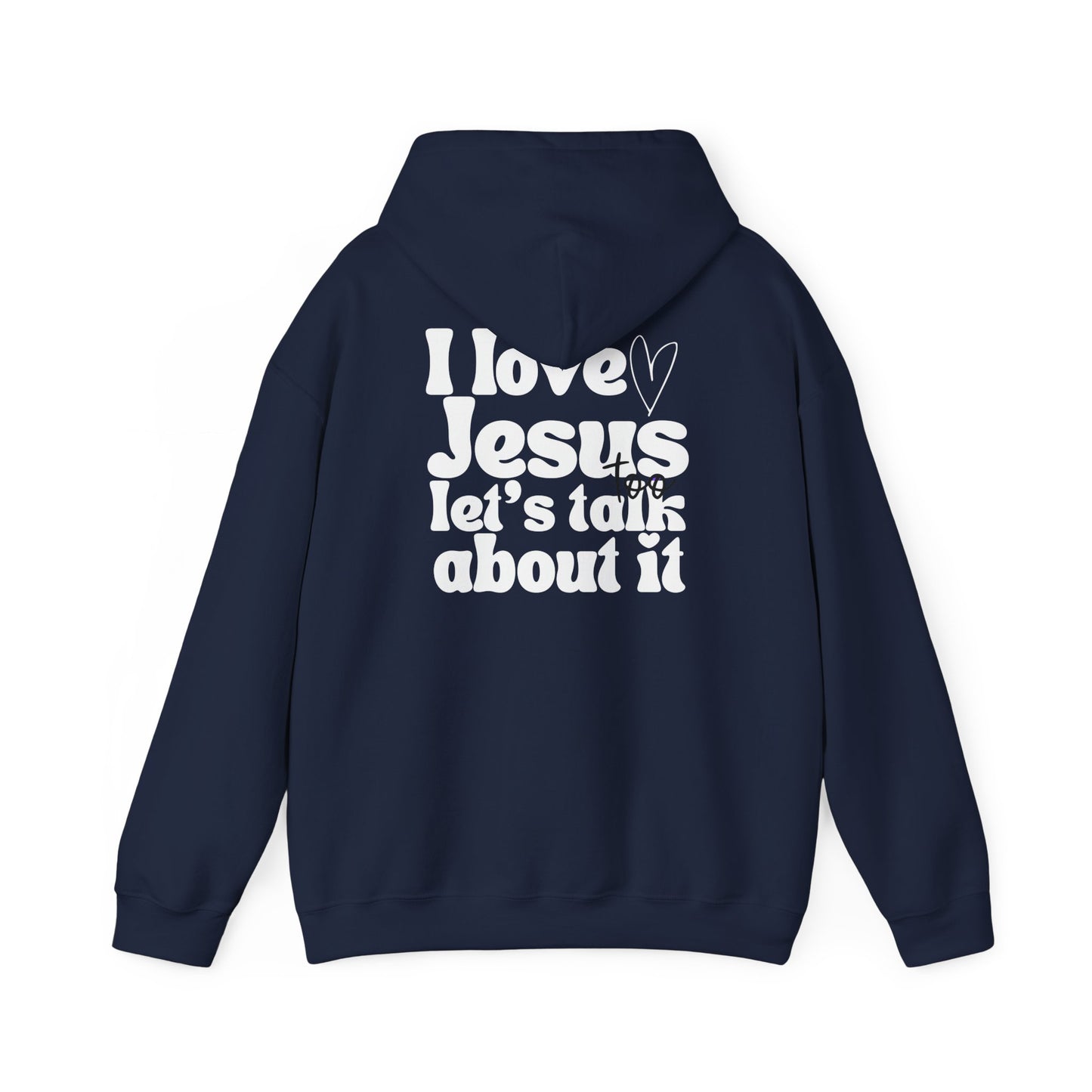 Christian Hoodie - I Love Jesus Design