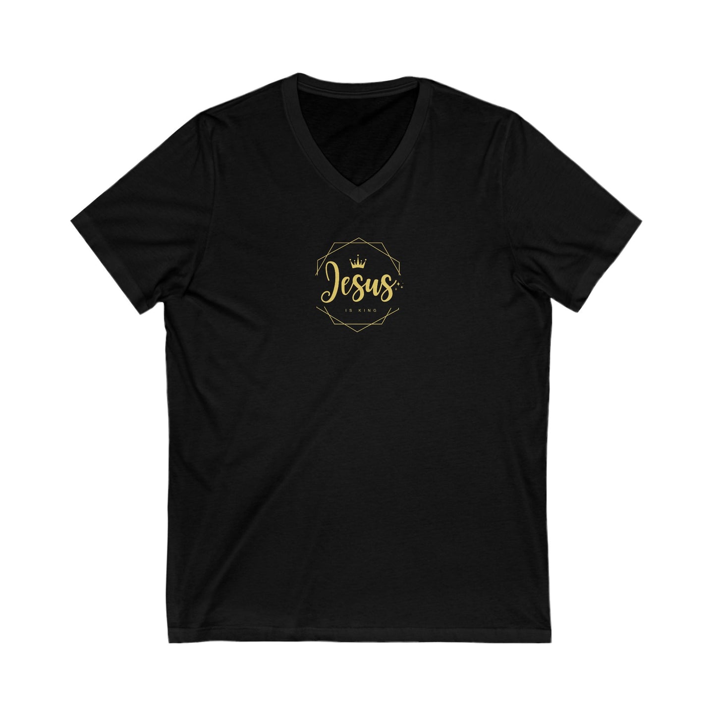 T-Shirt Jesus is King Unisex V-Neck Tee