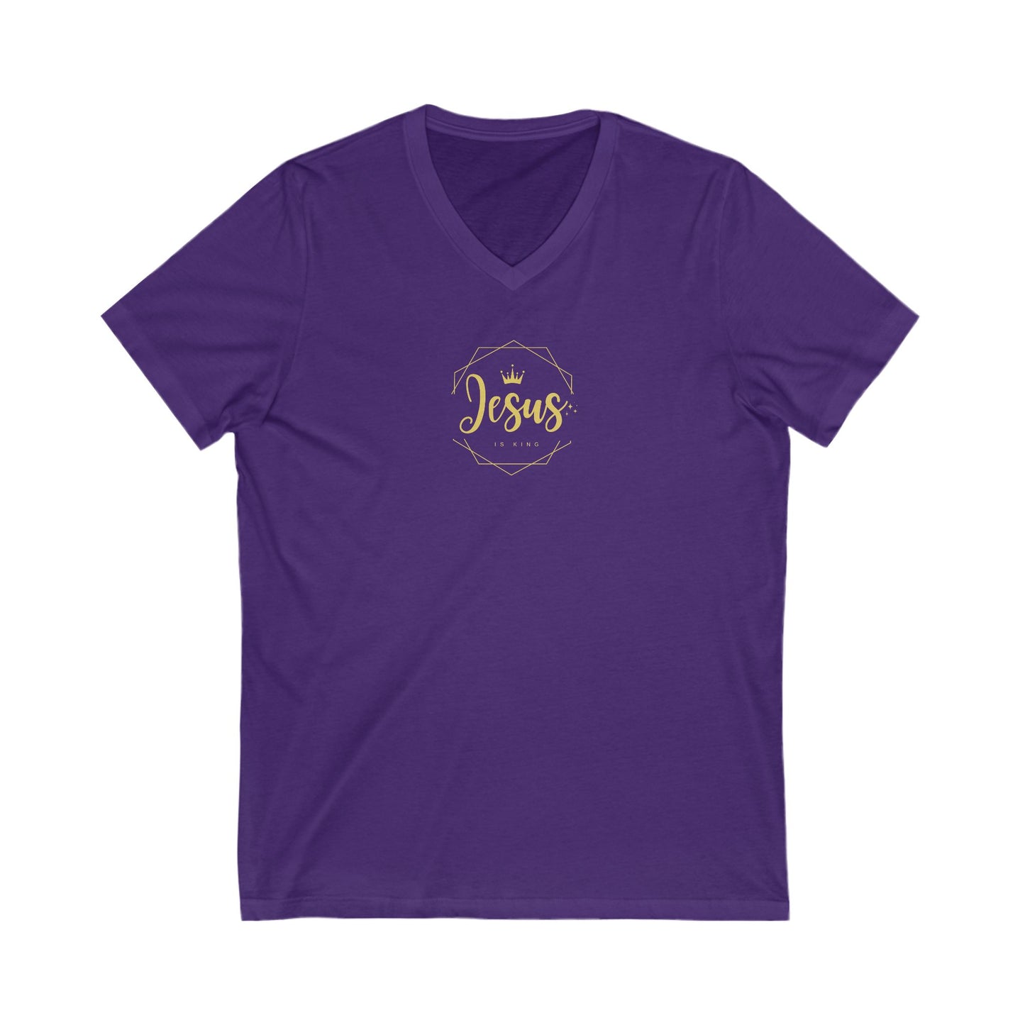 T-Shirt Jesus is King Unisex V-Neck Tee