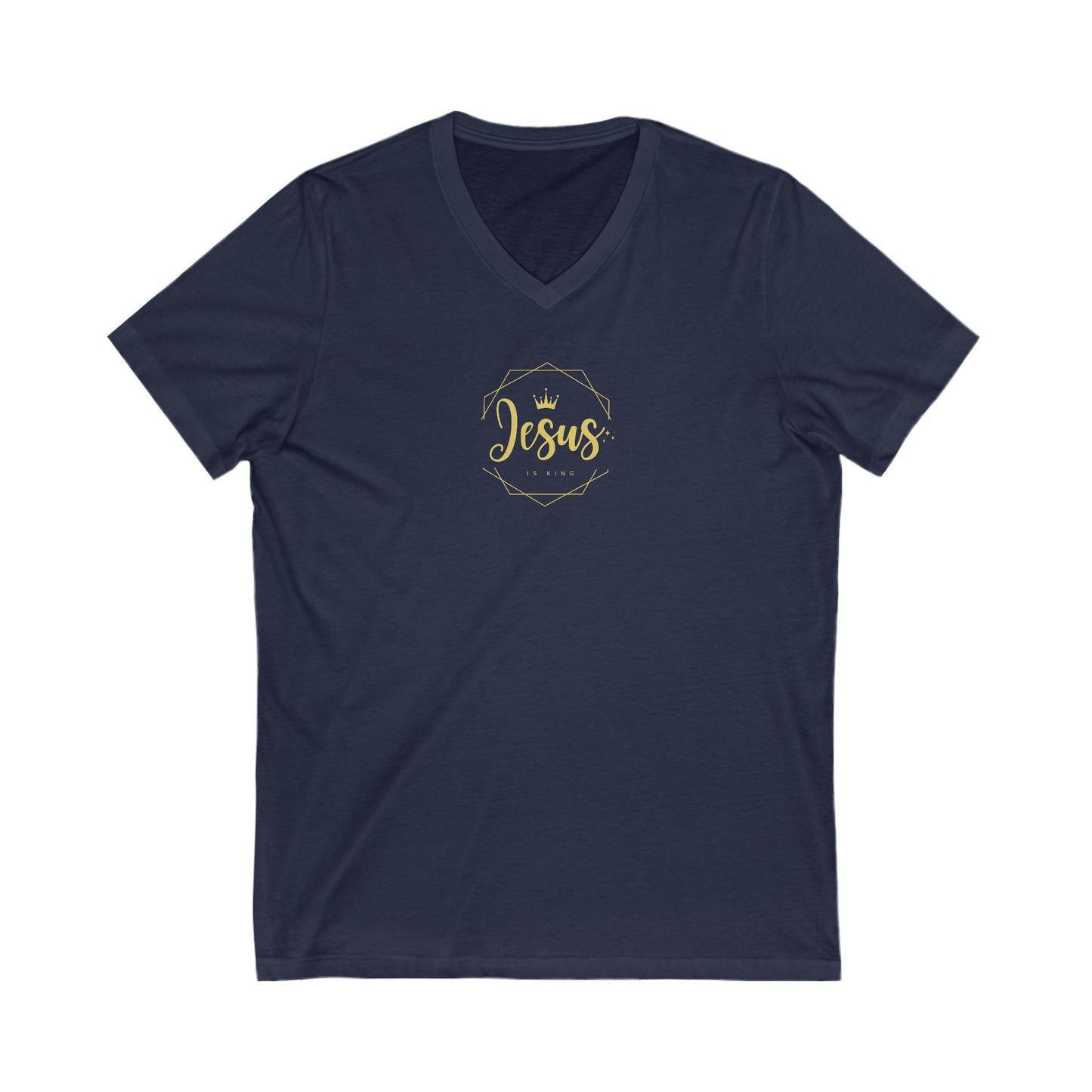 T-Shirt Jesus is King Unisex V-Neck Tee