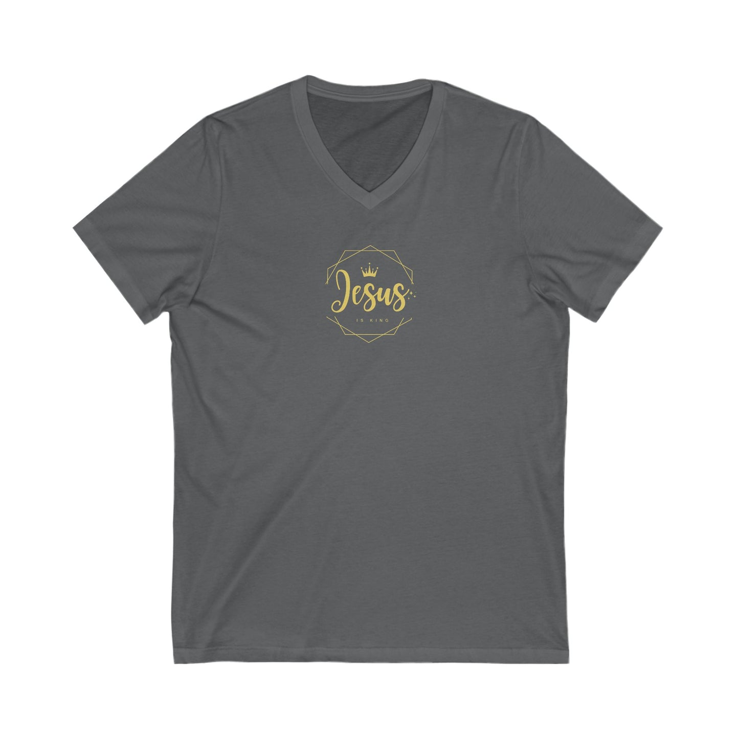 T-Shirt Jesus is King Unisex V-Neck Tee