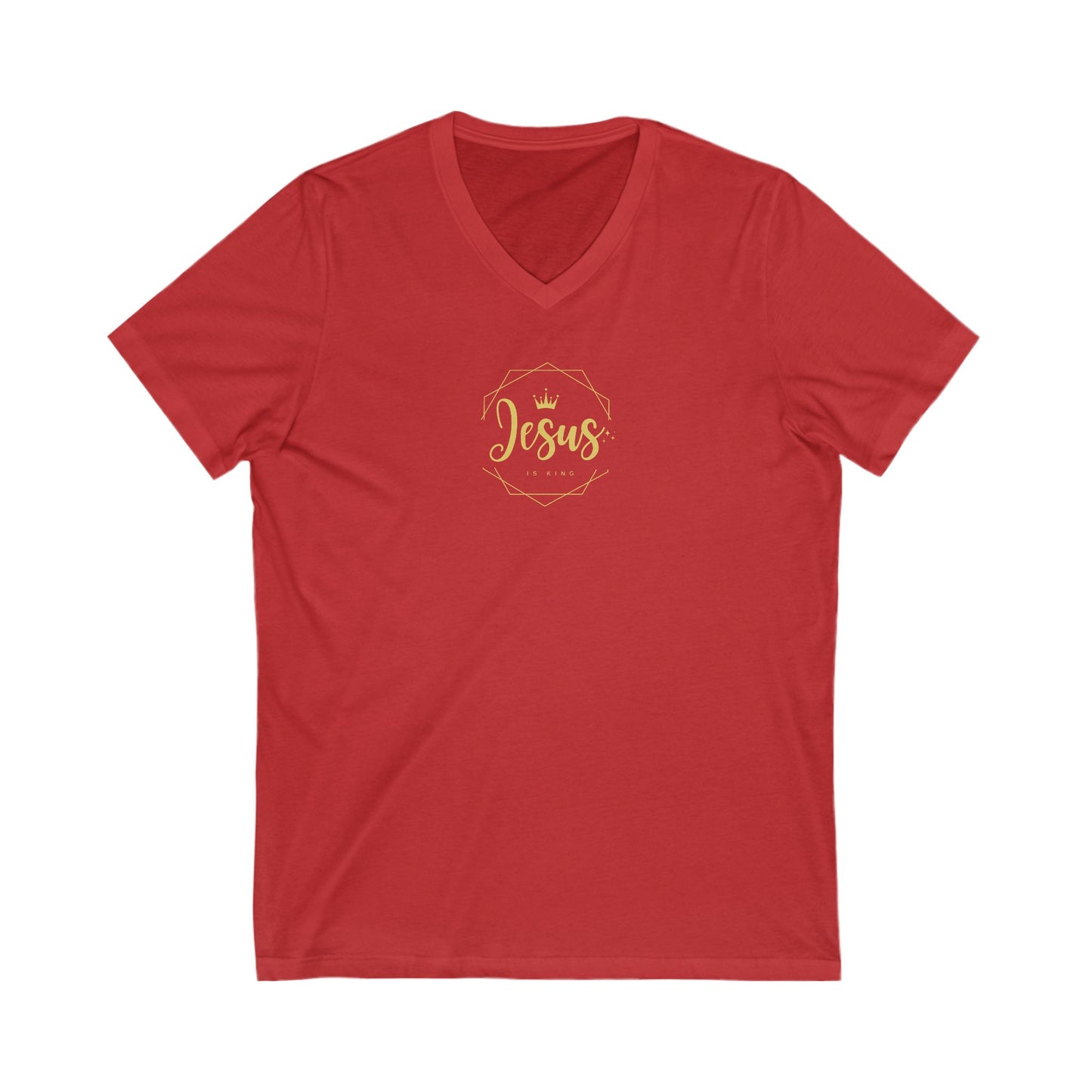 T-Shirt Jesus is King Unisex V-Neck Tee