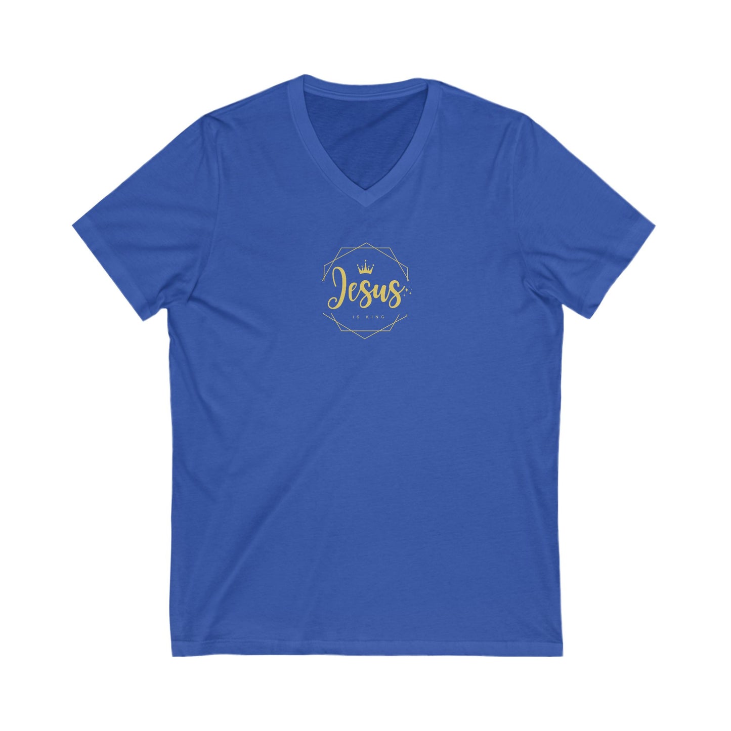 T-Shirt Jesus is King Unisex V-Neck Tee