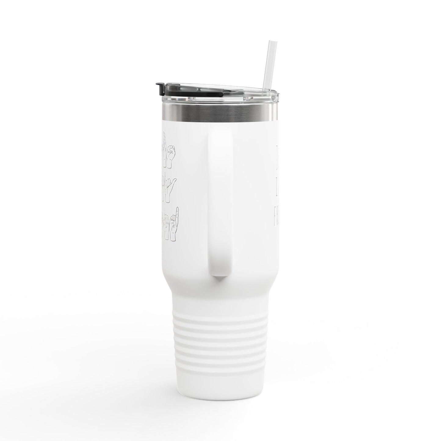 Travel Mug - Jesus is my Friend in Sign Language