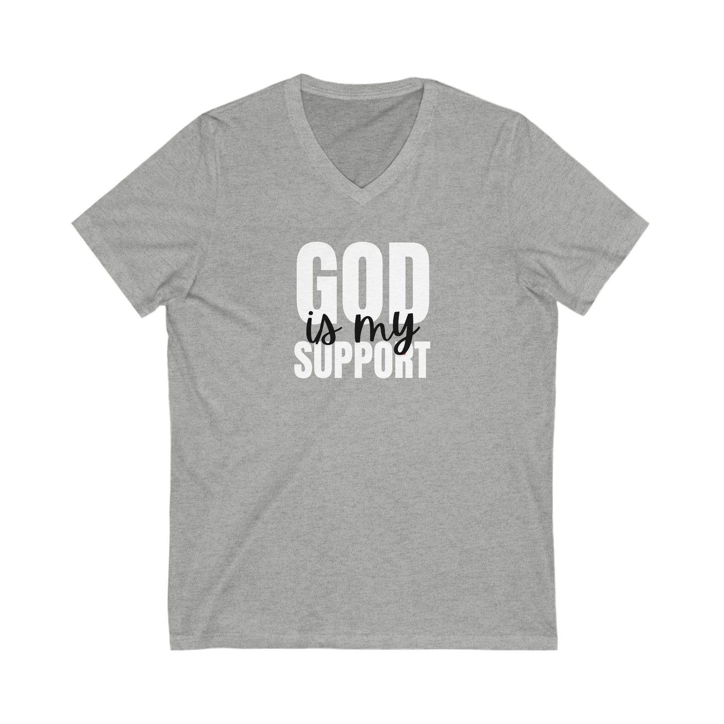 V-Neck Tee God is my support