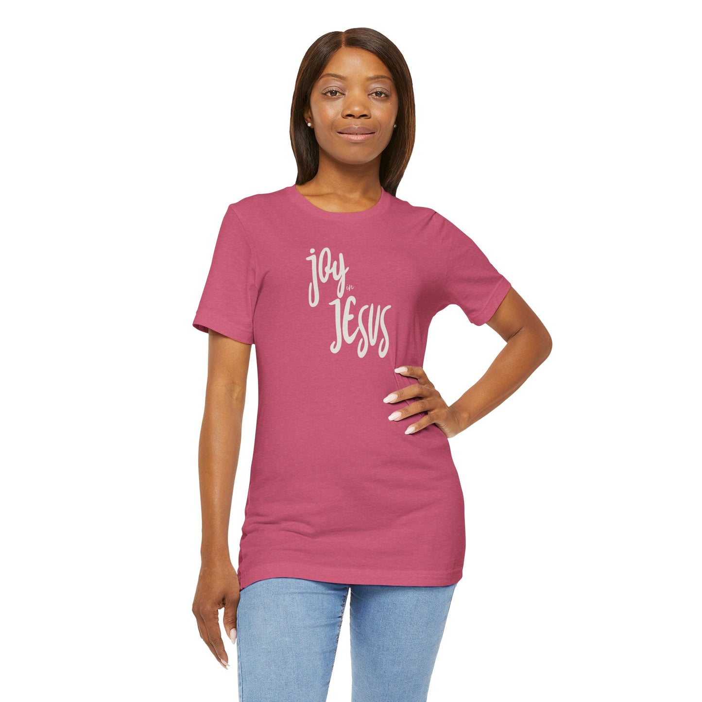 Christian Unisex Tee - Joy in Jesus Design