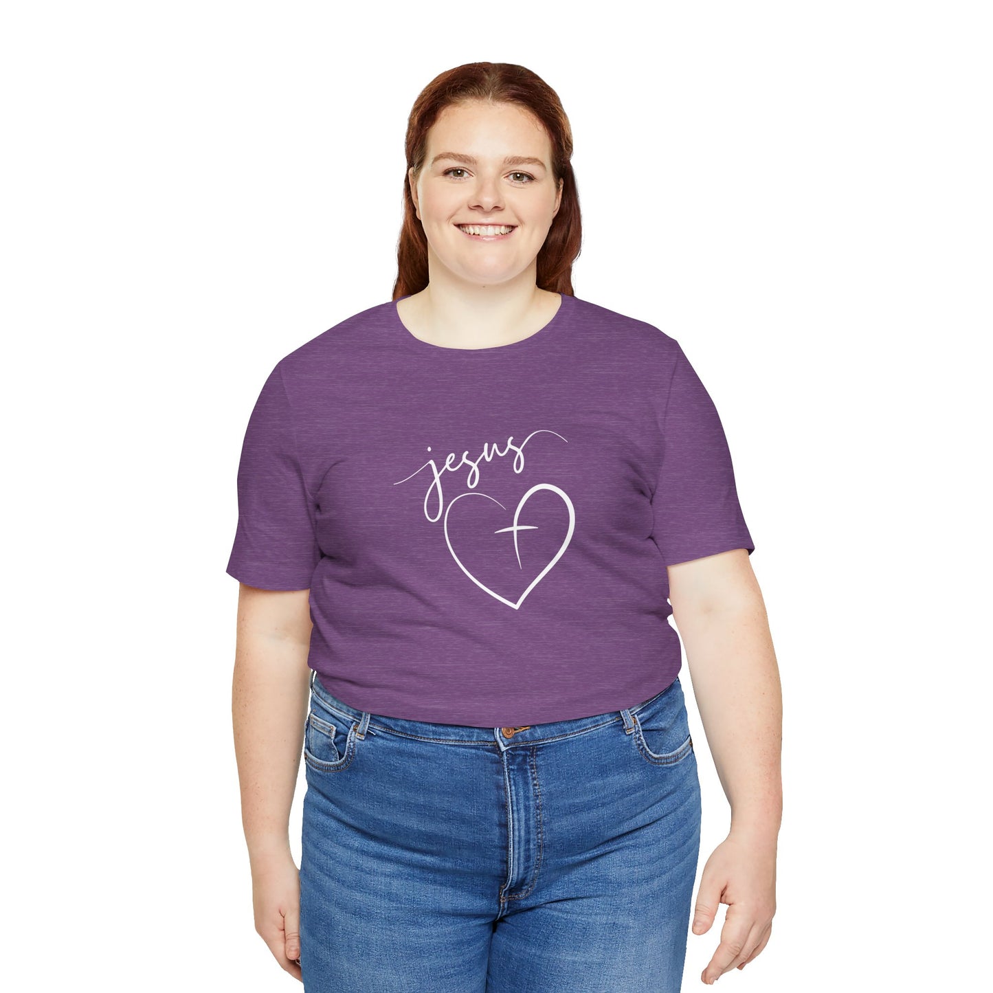 Christian Tee - Jesus with a Heart Unisex T-Shirt