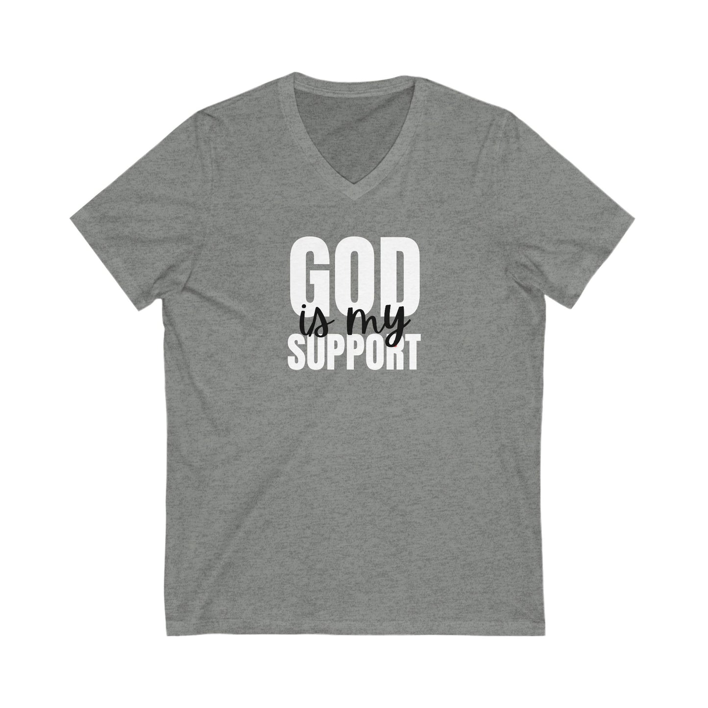V-Neck Tee God is my support