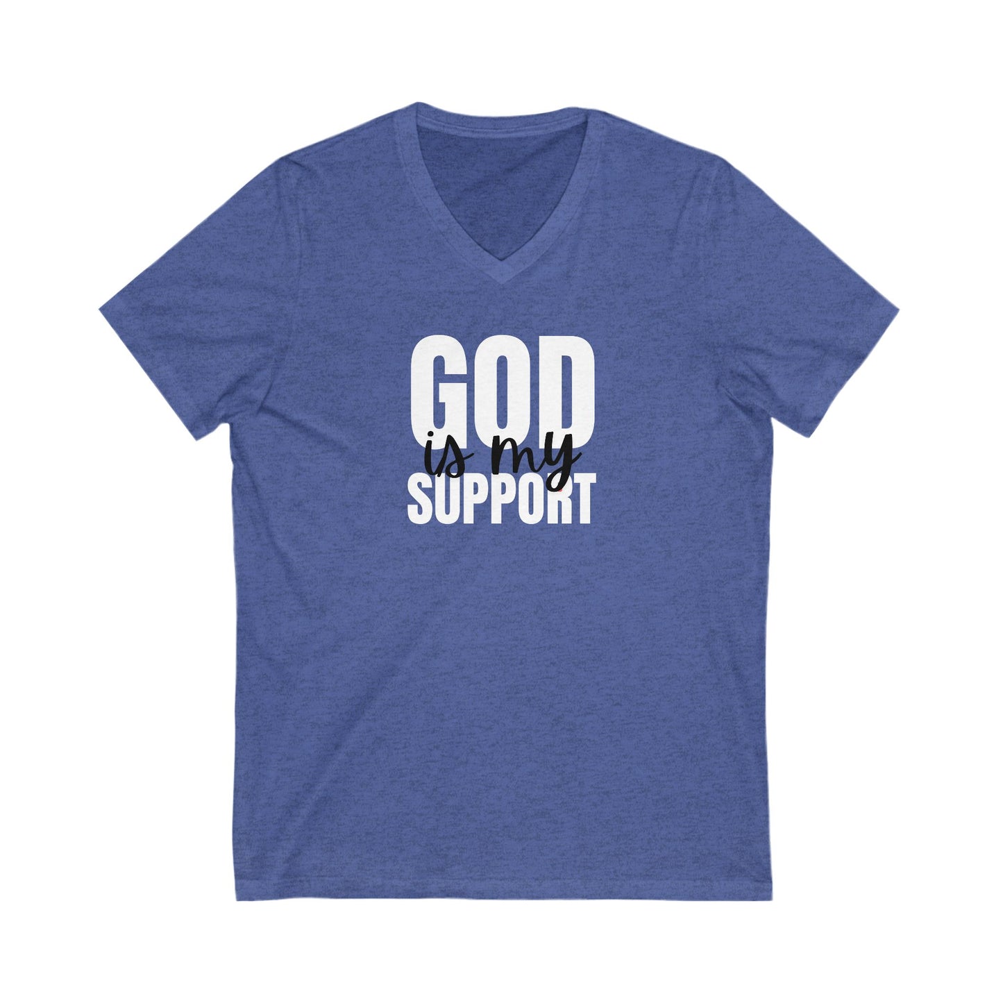V-Neck Tee God is my support