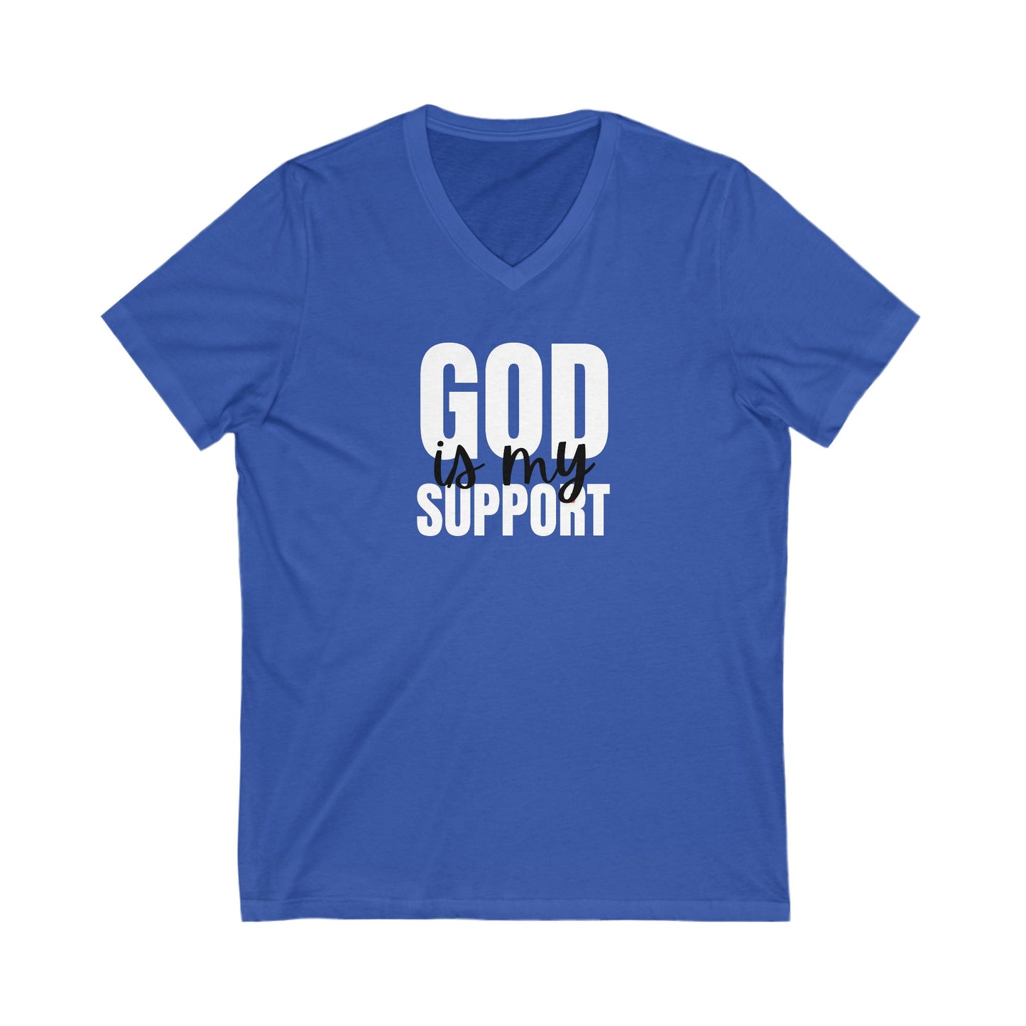 V-Neck Tee God is my support