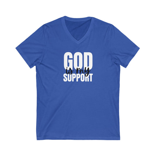 V-Neck Tee God is my support