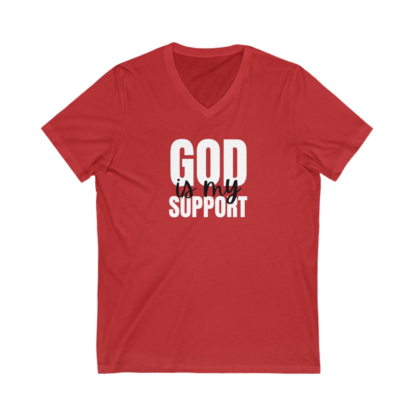 V-Neck Tee God is my support