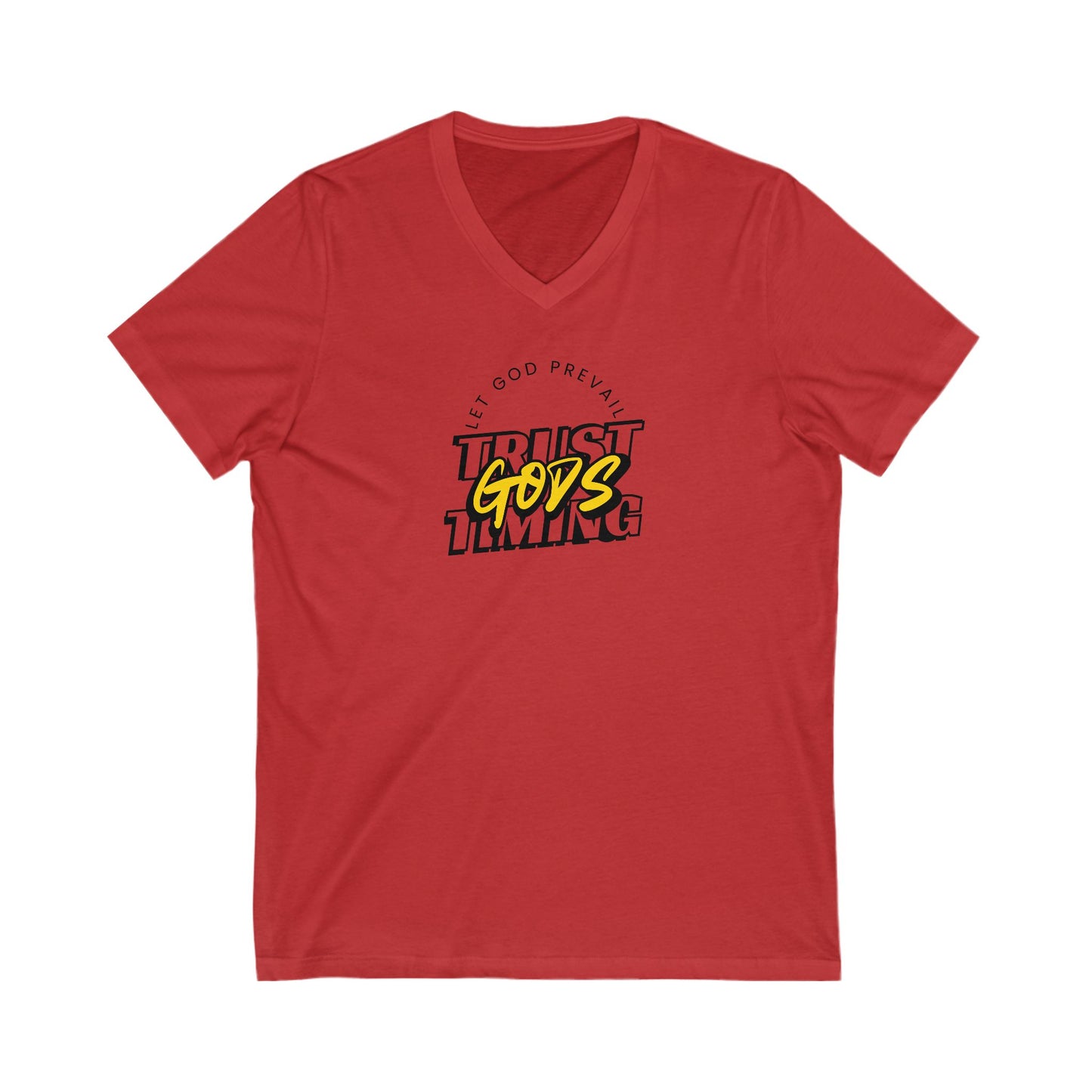 V-Neck Tee Trust God's Timing